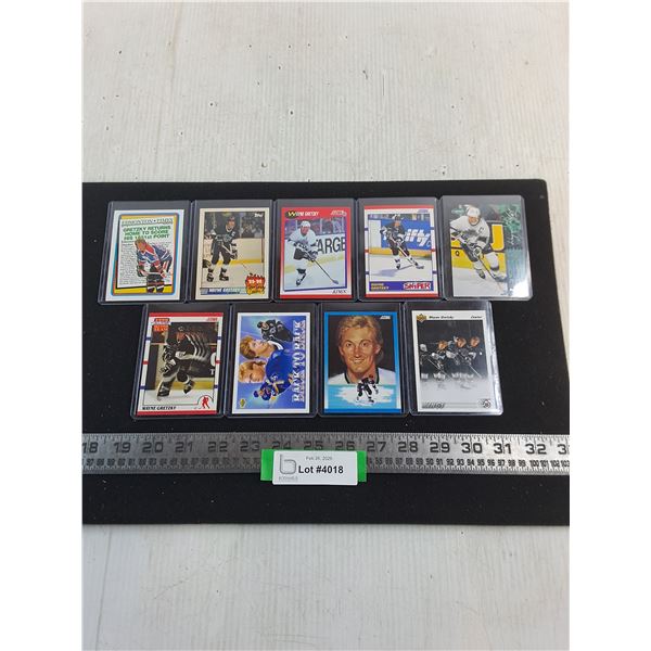 (9) Assorted Wayne Gretzky Collector Cards - Unauthenticated