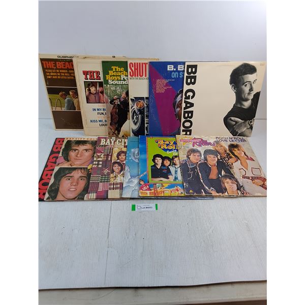 (12) Records Featuring the Beach Boys,B.B. King,BB Gabor and Bay City Rollers