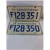 Image 2 : (5) Saskatchewan and (1) Alberta License Plate