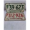 Image 3 : (5) Saskatchewan and (1) Alberta License Plate