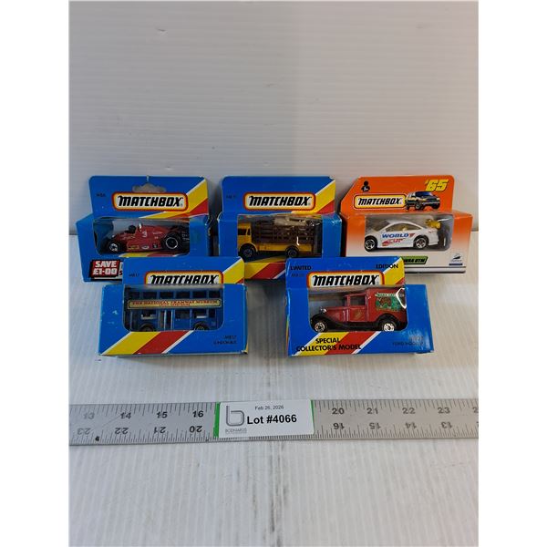 (5) Vintage Model Cars- Matchbox- Assorted