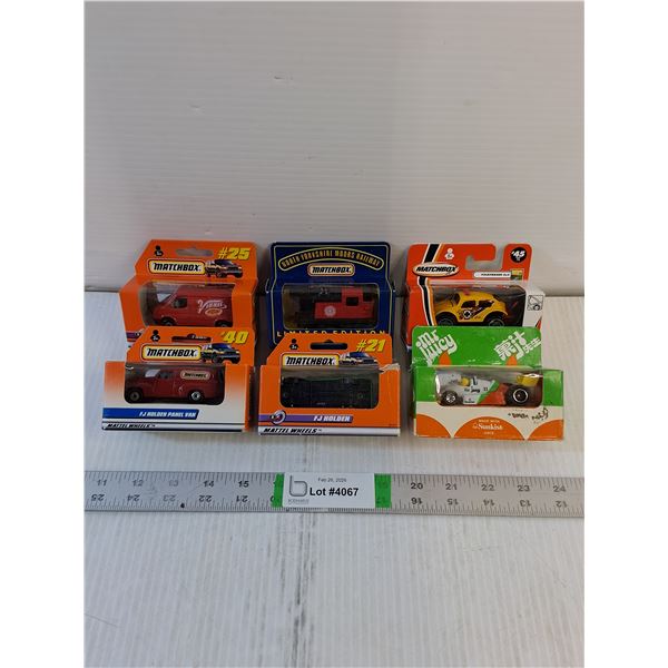 (6) Vintage Model Cars - Matchbox- Assorted
