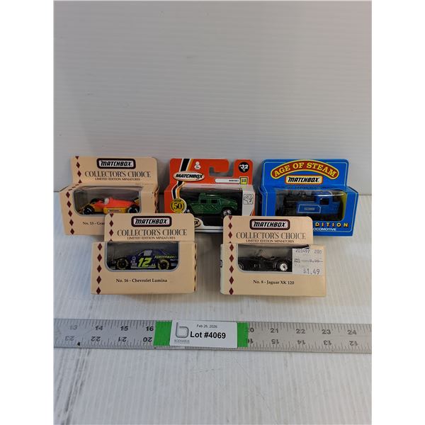 (5) Model Cars- Matchbox- Assorted
