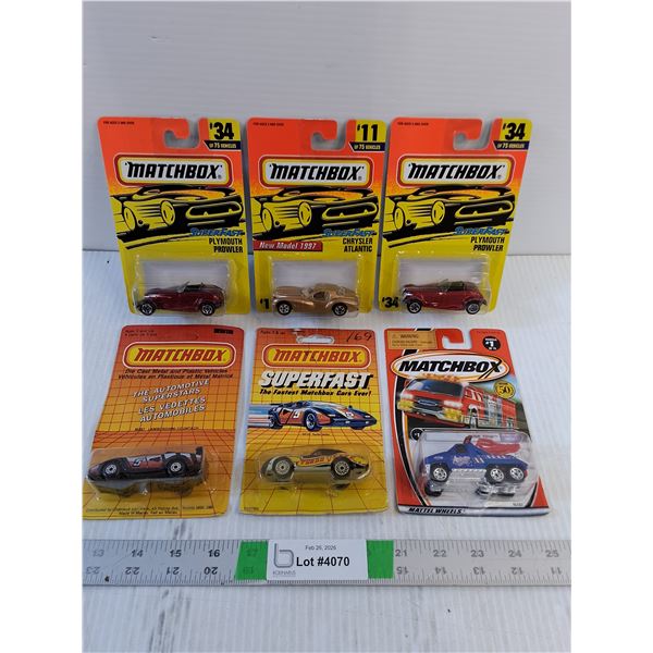 (6) Vintage Model Cars- Matchbox- Assorted