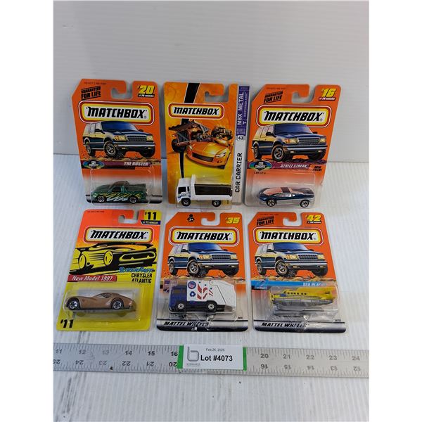 (6) Vintage Model Cars- Matchbox- Assorted