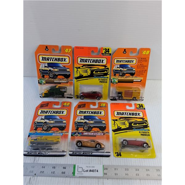 (6) Vintage Model Cars- Matchbox- Assorted