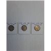Image 2 : (3) Canadian Quarters- 80% Silver- 1940-41-42