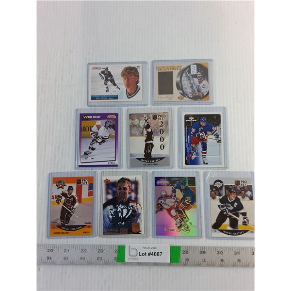 (9) Vintage Hockey Card- Wayne Gretzky - Unauthenticated