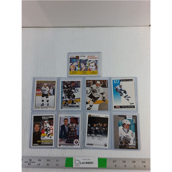 (9) Vintage Hockey Cards- Wayne Gretzky - Unauthenticated