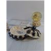 Image 2 : Assorted Glassware/Decor- Snow Globe, Salt/Pepper Shaker - PICK UP ONLY