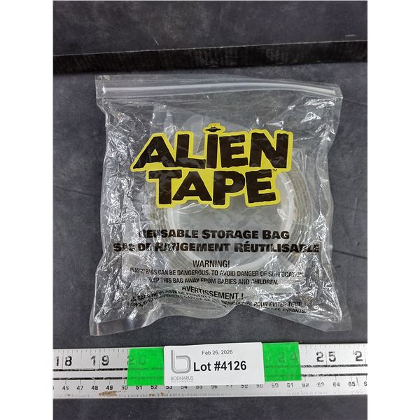 Alien Tape in a Reusable Storage Bag