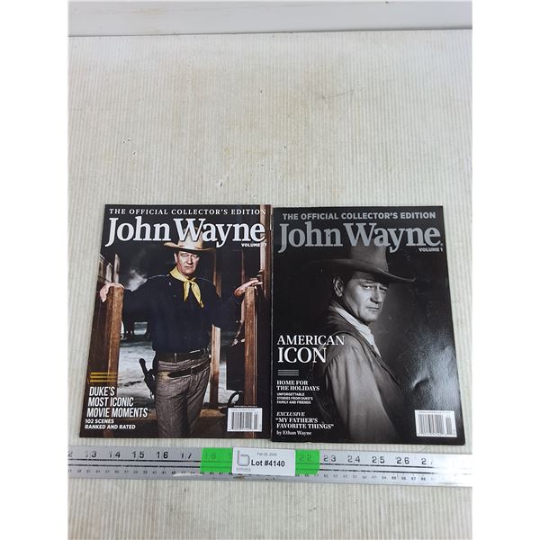 The Official Collector's Edition John Wayne Magazines - Volume 27 & 1