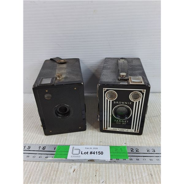 Antique Kodak Brownie Film Cameras - As Is