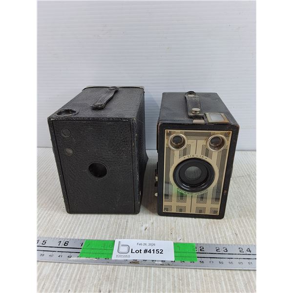 (2) Antique Kodak Brownie Film Cameras - As Is