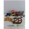 Image 1 : Gopher Gun, Cribbage Board, Fiberglass Cloth, Assorted Toys