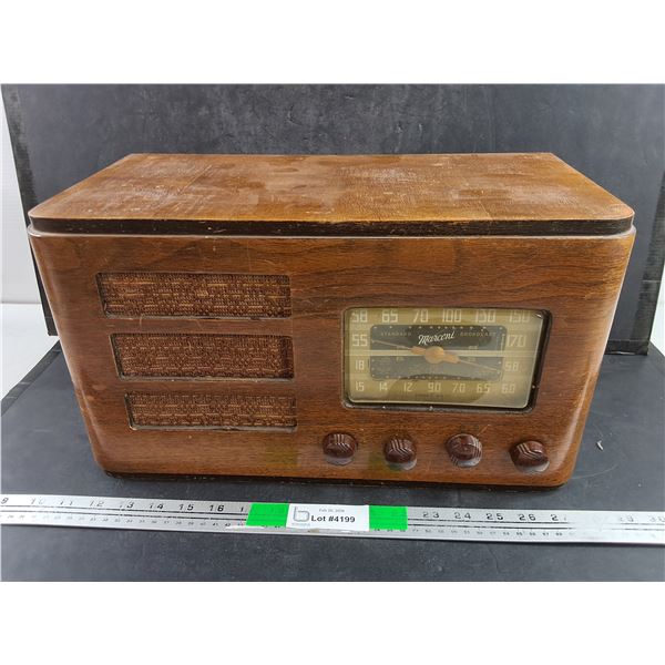 Vintage Marconi Standard Broadcast Radio - As Is