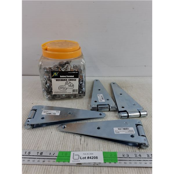 The Mechanix Choice Battery Terminals, 8" Heavy Strap Hinges