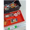 Image 5 : Holt Plastic Tool Box 6" x 15" x 7", Level, Screwdriver, Clamps & Misc