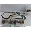 Image 1 : Sickle, Bolts & Nuts, 3/8" Connectors, Hacksaw, Square - PICK UP