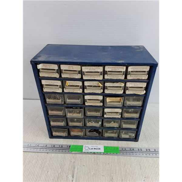 Hardware Organizer w/Assorted Hardware 12" x 11" x 6" - PICK UP