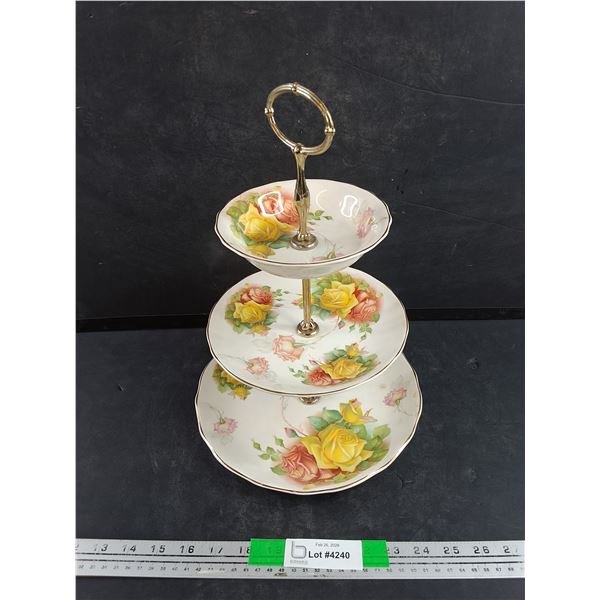 Royal Staffordshire Ceramic 3 Tier Cake Stand - Made in England - PICK UP