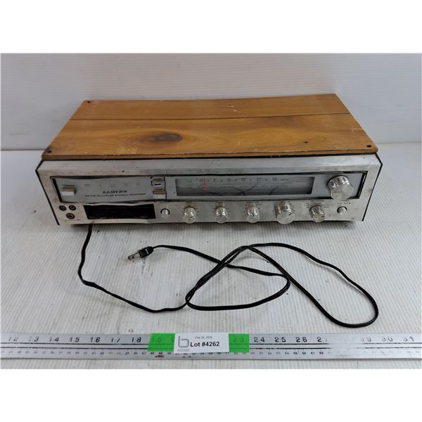 Vintage Lloyd's AM/ FM Muliplex 8 Track Recorder - As Is