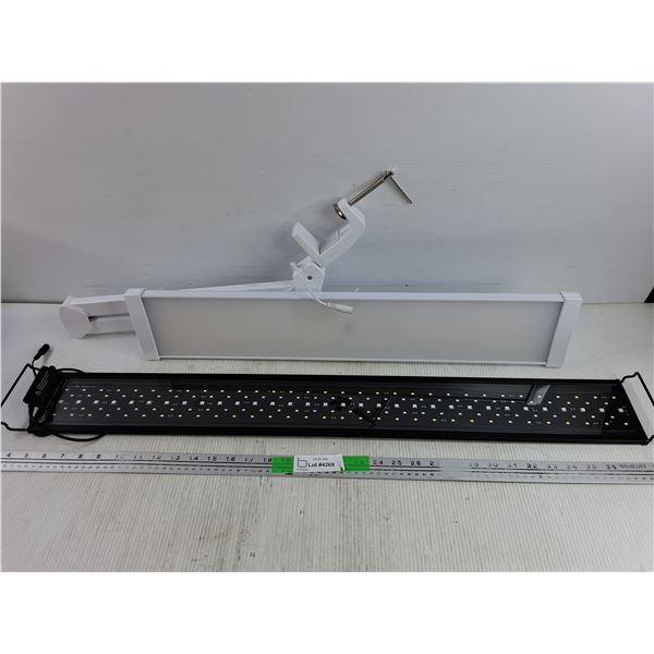 Aquarium LED Light 26" & Table LED Light  34" - As Is, No Adaptors - PICK UP ONLY