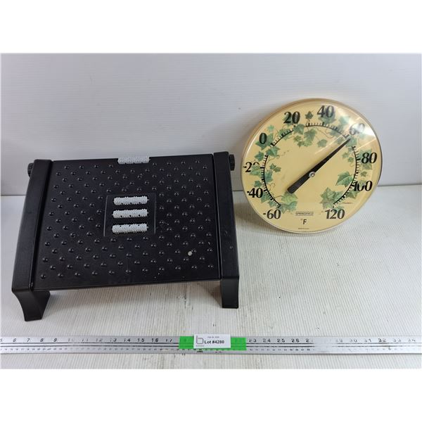 Foot Massager, Vintage Springfield Fahrenheit Thermometer