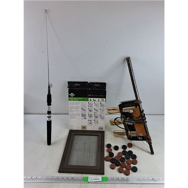 Telescopic Fishing Rod, Pet Screen Door, Roland Organ Pedals, Misc - PICK UP