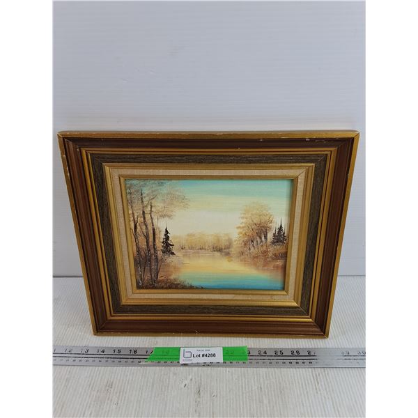 Framed Wall Art Painting 15" x 13"