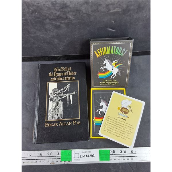 Edgar Allan Poe Book, 50 Affirmation Cards