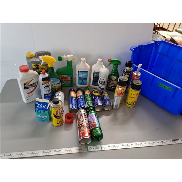 Lawn Care Chemical-WeedOut-Full; Bug Spray & Paint Thinner-full, as is-Cannot Ship