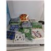 Image 3 : Various Napkins & Various Candle Sticks & Blue Storage Boxes