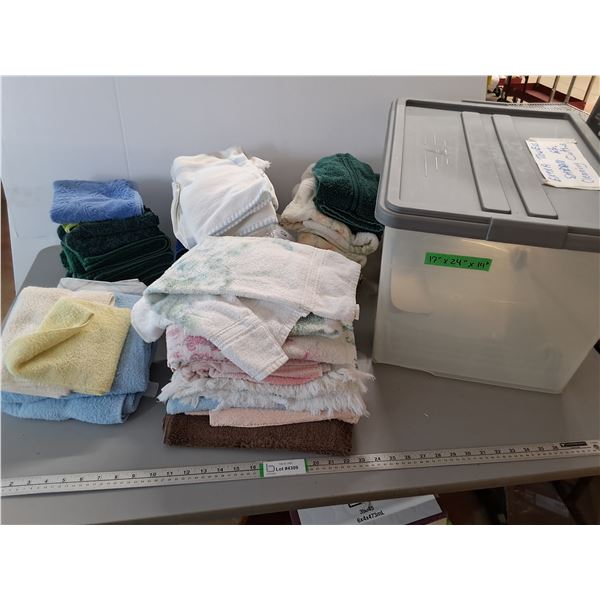 Various Towels - Cleaning Cloths, with Tote -  Cannot ship tote