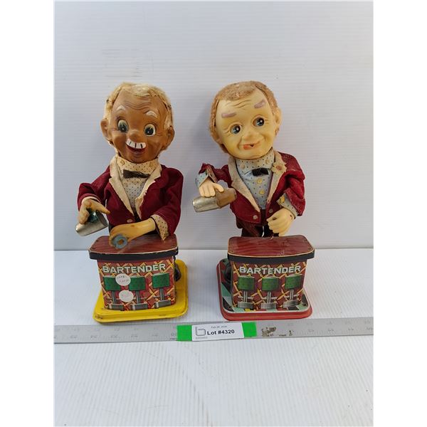 (2) Vintage Bartender Toys- As Is