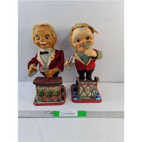 (2) Vintage Bartender Toys- As Is