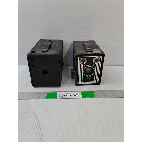 (2) Box Cameras- As Is