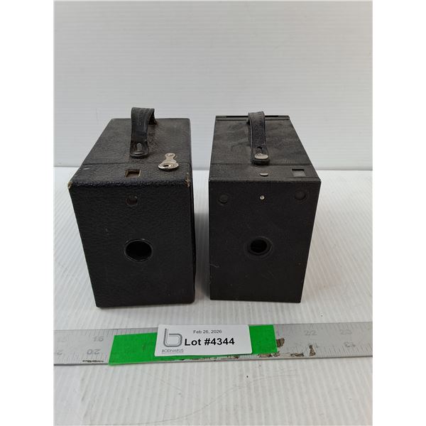 (2) Box Cameras- As Is