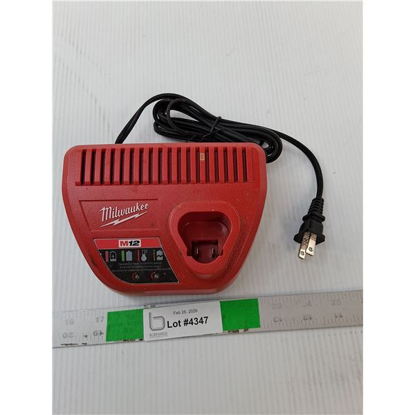 Milwaukee M12 Battery Charger- As Is