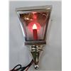 Image 2 : Plastic Wall Lantern with Christmas Bulb- Powers On