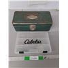 Image 1 : Metal Tacklebox 13.5" x 6.5" x 4.5" & Contets, Cabela's Plastic Storage Case