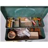 Image 3 : Metal Tacklebox 13.5" x 6.5" x 4.5" & Contets, Cabela's Plastic Storage Case