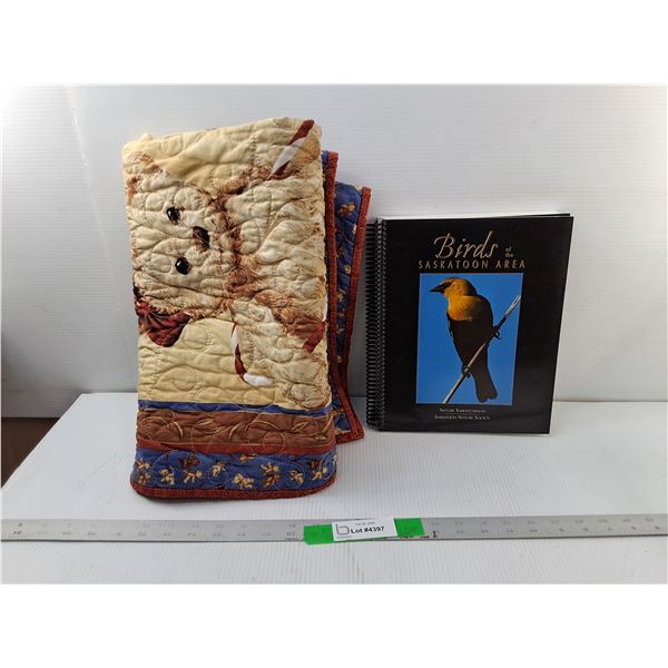 Child's Teddy Bear Blanket & Birds of the Saskatoon Area Book