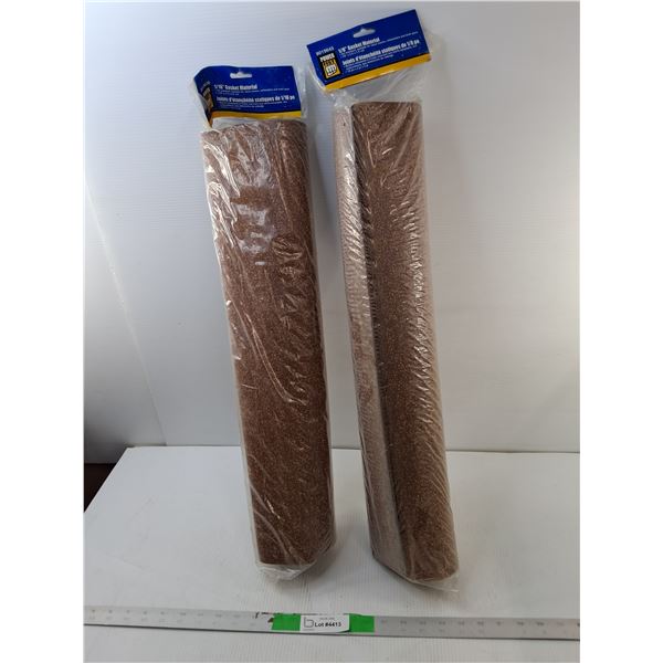 (2) Pieces of 1/8" Gasket Material- Sealed