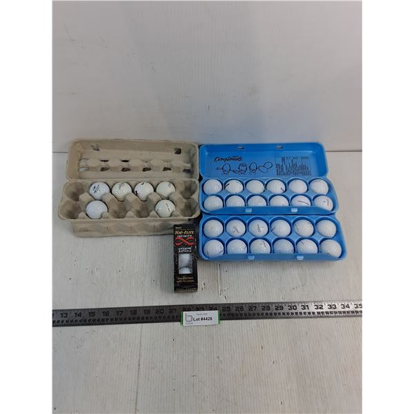 (33) New & Used Golf Balls (Mostly Titleist)