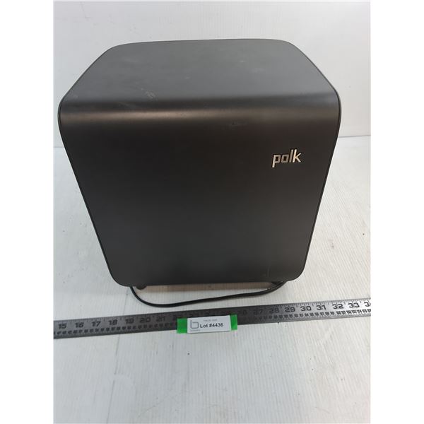 Polk Subwoofer - Powers On, Untested, As is - 13x12x9"