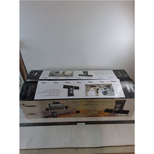 iCinema i-HD6.1 6-Piece Entertainment System - Appears Unused - 16x10x38" Box - Pickup Only