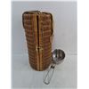 Image 3 : Wicker Wine Tote - 15" Length x 7" Diameter, Sauce Pot