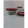 Image 2 : Assorted Round & Square Glass Food Storage Containers w/Lids