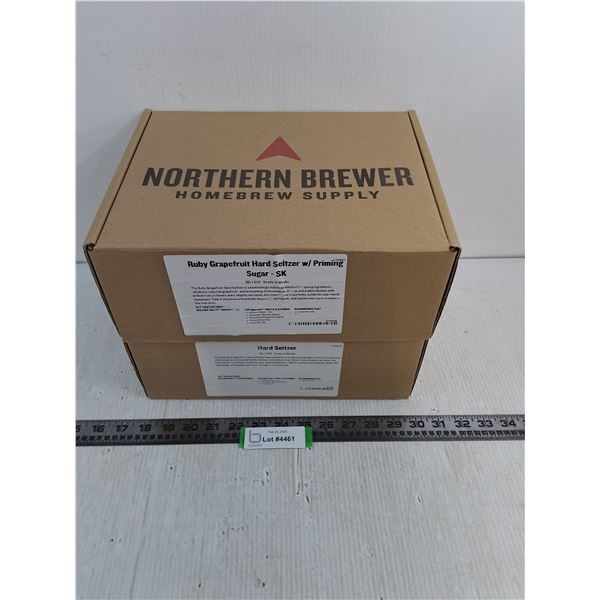 (2) Northern Brewer Homebrew Supply Kits (Ruby Grapefruit Hard Seltzer, Hard Seltzer)